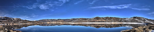 blue mesa reservoir colorado panorama hdr canon 60d reflection beautiful panoramic view