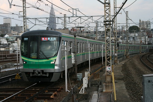 Tokyo Metro 16000 series (5th ver.) in Yoyogi-Uehara.Sta, Shibuya, Tokyo, Japan /Feb 11, 2018