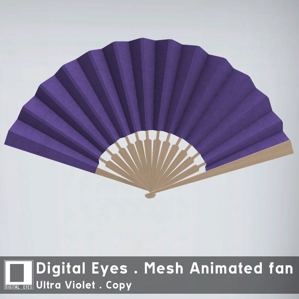 Digital Eyes - Mesh Animated Fan - Ultra Violet - TeleportHub.com Live!