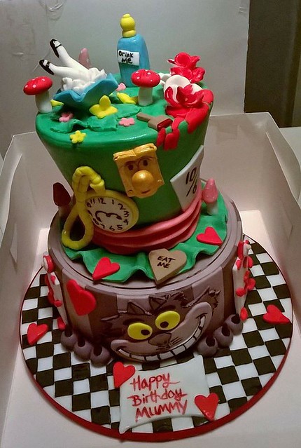 Mad Hatter Alice in Wonderland Cake by Amanda Waddington of Caked In It