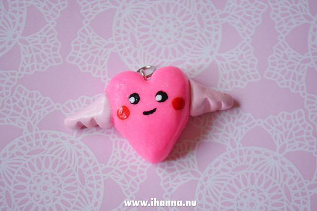 Chuby Flying Kawaii Heart made by iHanna 