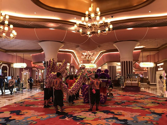 OKADA hotel  dragon dance