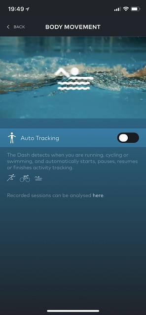 Bragi iOS App - Controls - Body Movement