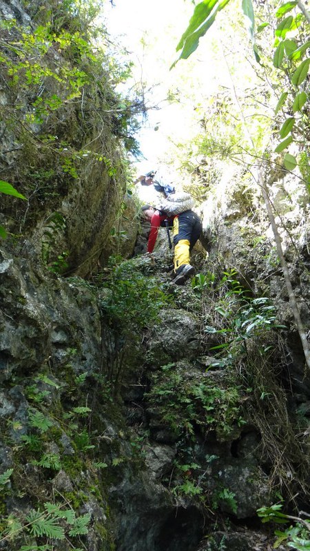 climbing Mt. Kapayas