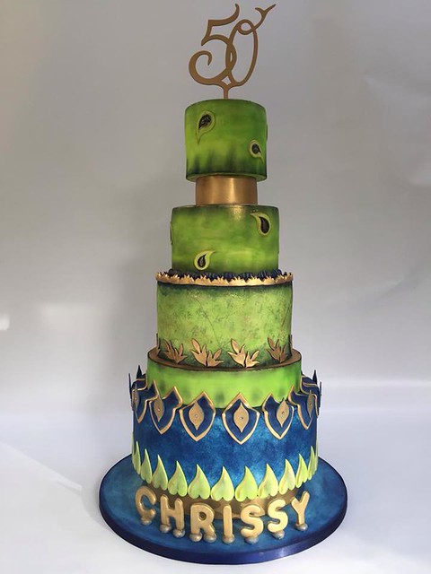 Hand Painted Cake by Jo Edwards of Cakes By Jo