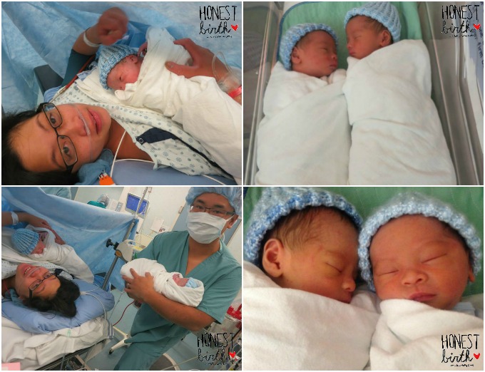 Mama CiCi Nguyen-Wong of Momo and Bear shares the hospital C-section birth story of her fraternal twin boys on the Honest Birth birth story series! CiCi was induced at 38 weeks, and after two days of barely dilating, her boys were born via C-section.