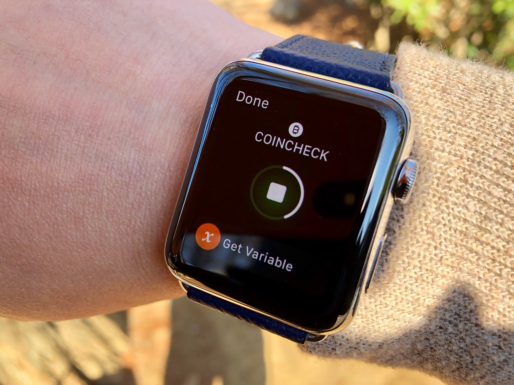 Cokncheck on Apple Watch via Workflow