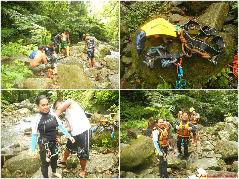 Getting ready for an amazing canyoning adventure