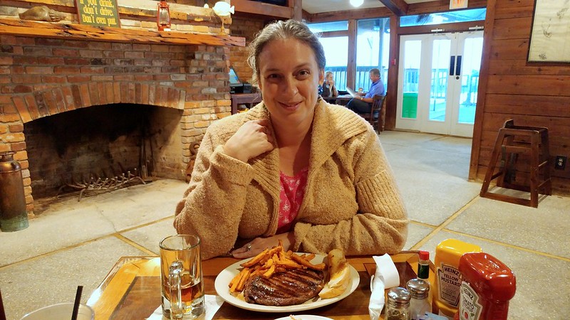 Katherine ordered the ribeye steak