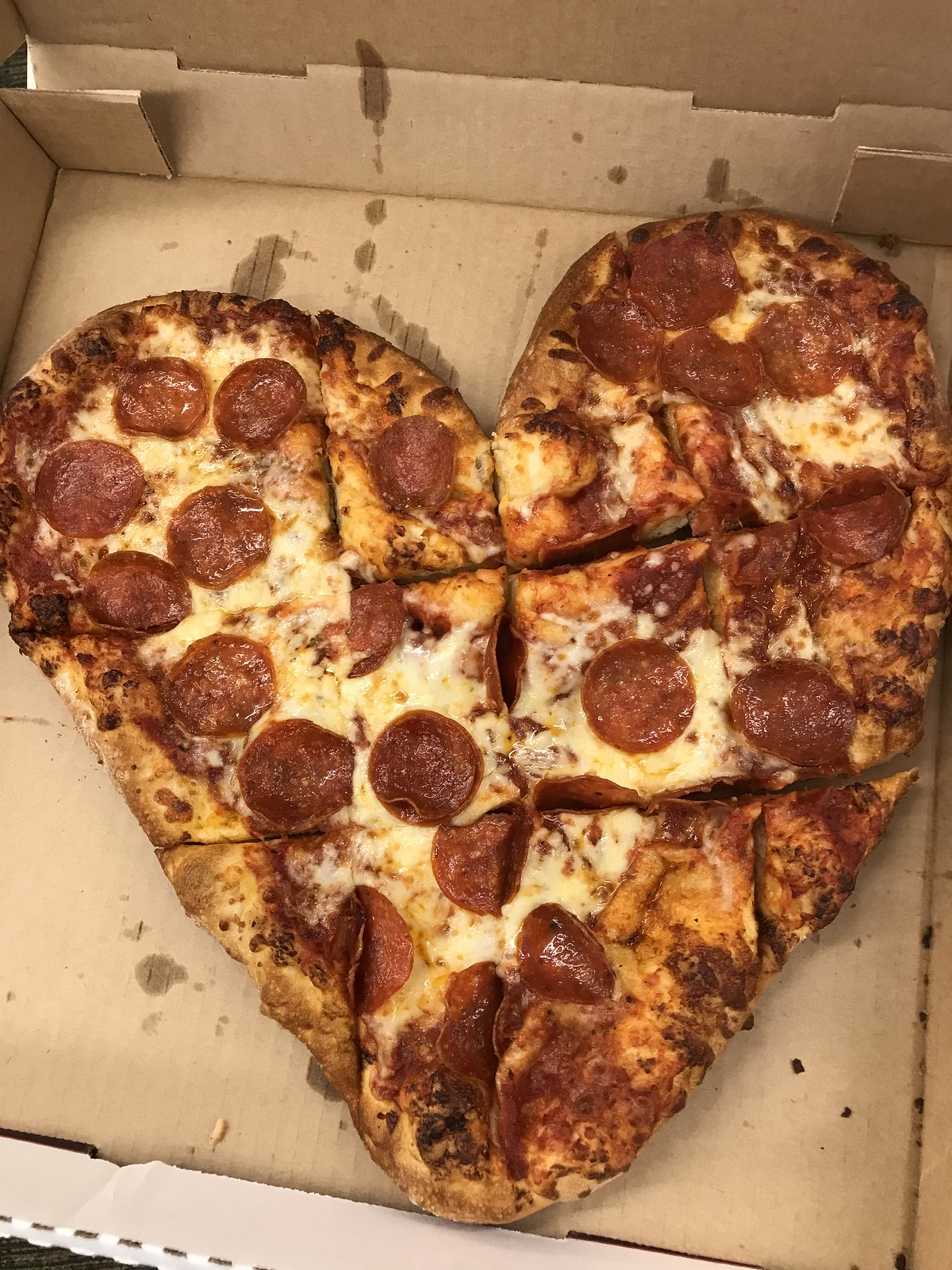 Husson's Heart Shaped Pizza - Candace Lately