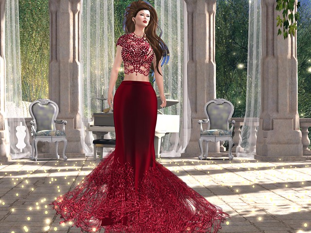 .:(CW):. Fallon - Mermaid dress Cherry
