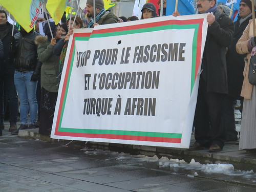 Protest tegen Turkse inval in Afrin // Foto's door Mario