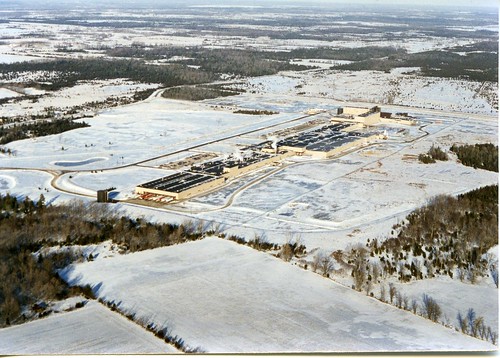 aerialphotography 1990s industrial buildings
