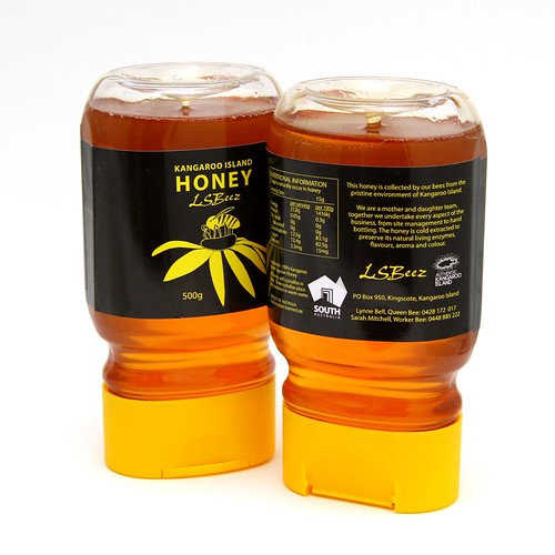 2 x 500g Squeezies of LZBeez Kangaroo Island Honey v1