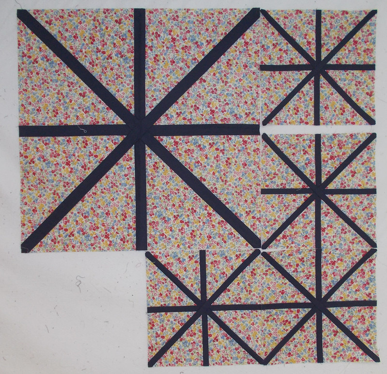 Ironwork* large blocks by Sandi Walton at Piecemeal Quilts