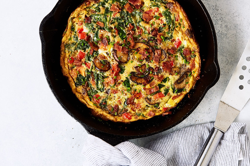 How-to Make the Perfect Leftovers Frittata. Great for Brunch or Meal Prep.