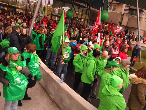 Liège. Manifestation du CHR