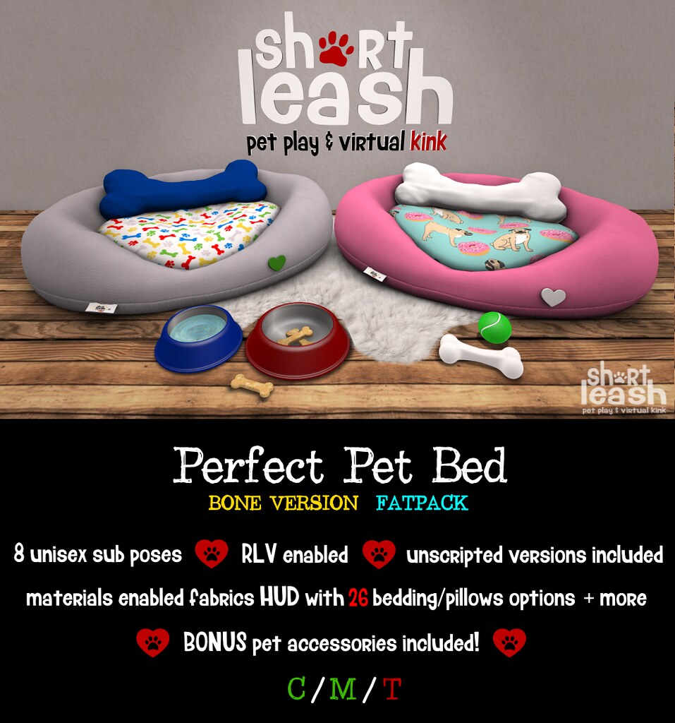 .:Short Leash:. Perfect Pet Bed – Bone Version // FATPACK