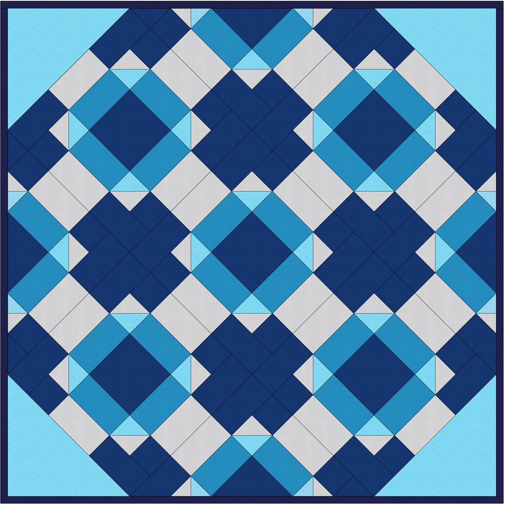 March Giant Block Quilt
