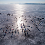 International DN Ice Yacht Racing Lake Charlevoix