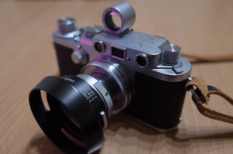 Leica Ⅲf+SUMICRON 50mm f2 0 12585 SBOOI 50mmファインダー
