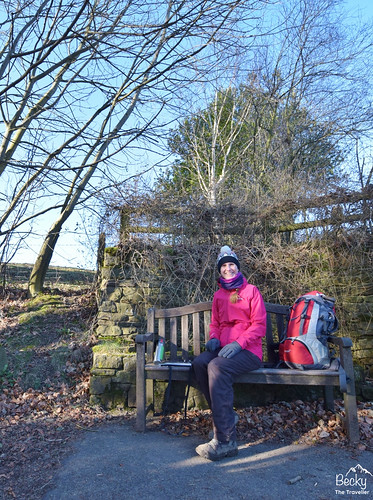 Sat on a bench - Castleton circular walks Peak District