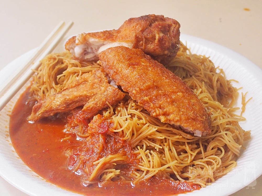 fried beehoon,singapore,redhill,food review,redhill market & food centre,fried chicken wings,荣记,eng kee,blk 85 redhill lane,char bee hoon