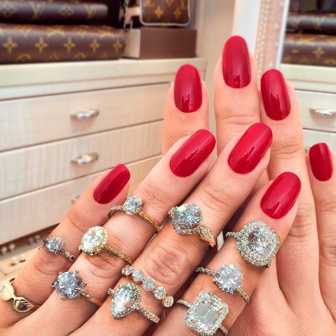 20+ Images Of Red Acrylic Nails Ideas - Fashion 2D