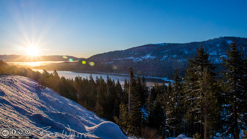 california norcal nevadacounty truckee donnerlake sunrise commute i80 forest snow lake