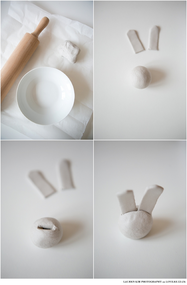 How to make your own air dry clay Easter bunnies, Easter ornaments and Easter decorations