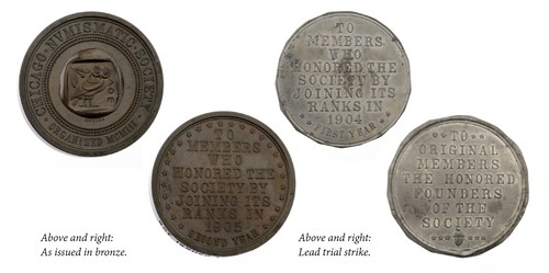 Chicago Coin Club annual medals