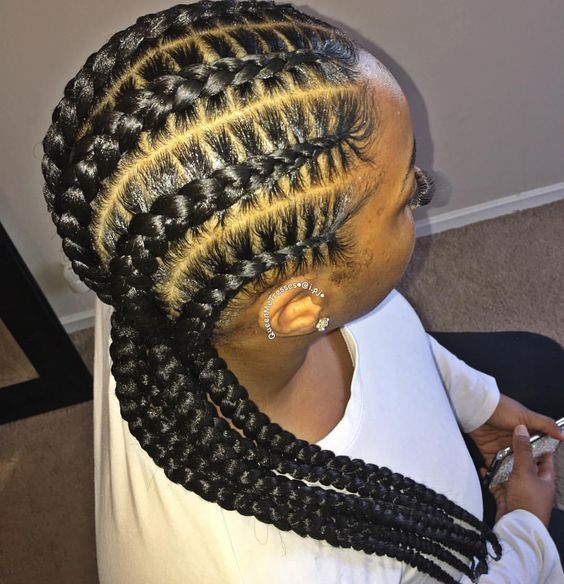 Lovely Creative Braided Hairstyle For Black Women Fashion 2d