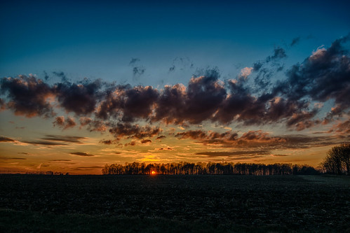 elkhartcounty hdr indiana nikon nikond5300 clouds evening farm geotagged rural silhouette sky sunset tree trees goshen unitedstates