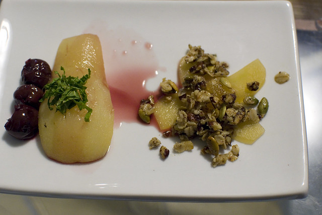 poached apple & pear