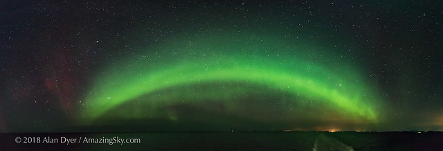 Panorama of the Auroral Oval from Norway