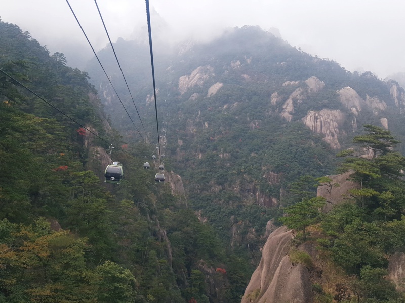 Huangshan cable cars