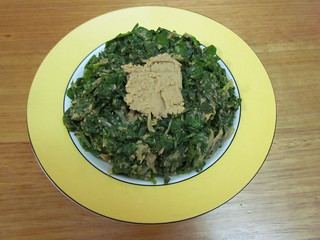 Ethiopian Greens with Spiced Chickpeas