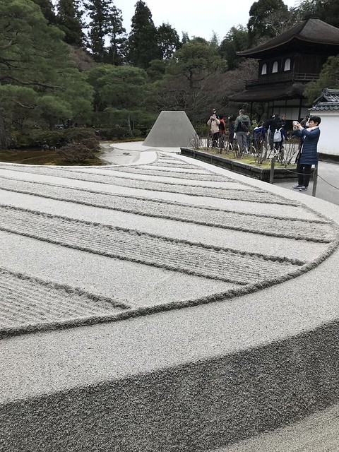 Sand sculptures at Ginkaku-ji
