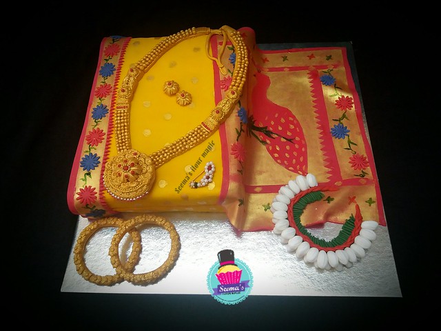 Paithani Saree Cake by Seema Acharya of Seema's Flour Magic