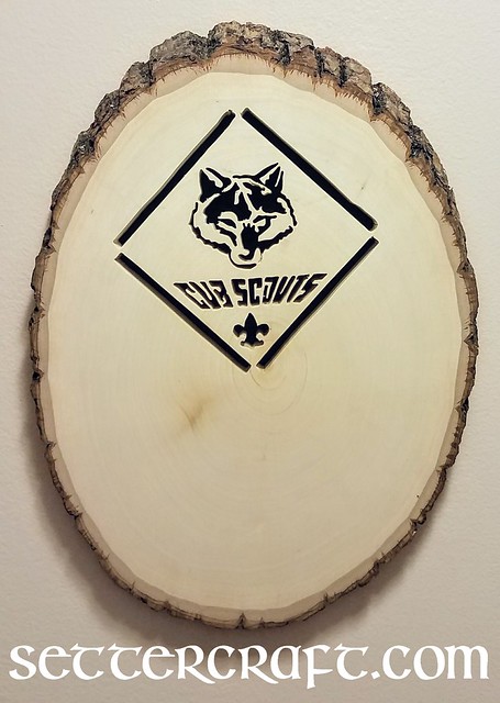 Handmade Cub Scout plaque