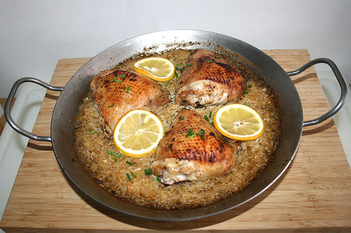 37 - One pot greek lemon chicken - Finished baking / One Pot Griechisches Zitronenhähnchen - Fertig gebacken