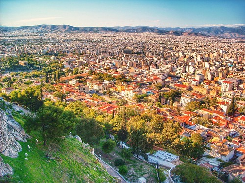 urban scenicview greece athens landscape colours