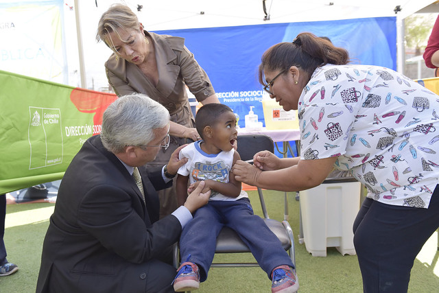 Intendente Quezada participó del lanzamiento de la campaña regional de vacunación contra la influenza.