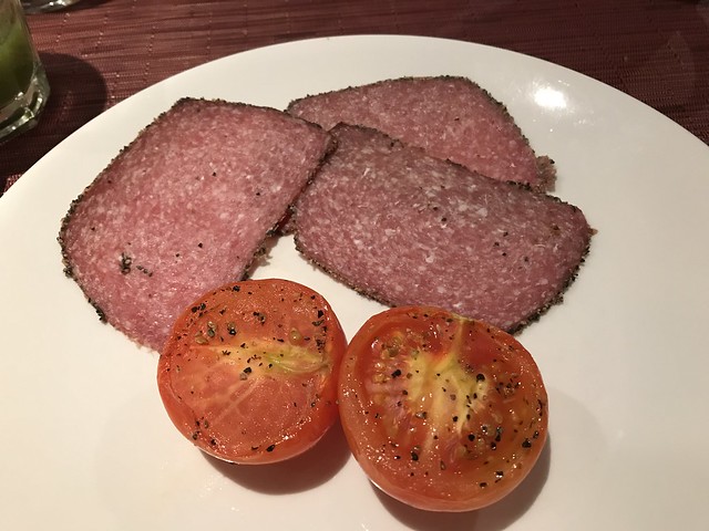 salami and tomatoes
