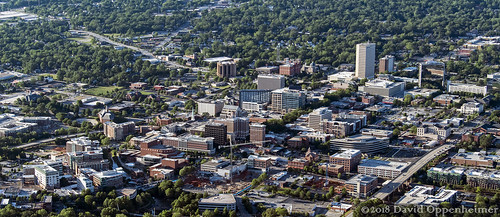 greenville southcarolina downtown realestate city sc greenvillecounty cityscape buildings aerial greenvilleaerial travel view spring sunny architecture unitedstates usa