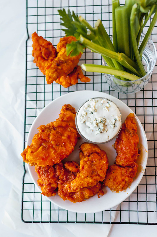Crispy Buffalo Chicken Tenders are just what you need this week. Spicy, juicy, crispy perfection for snacking or dinnertime. 