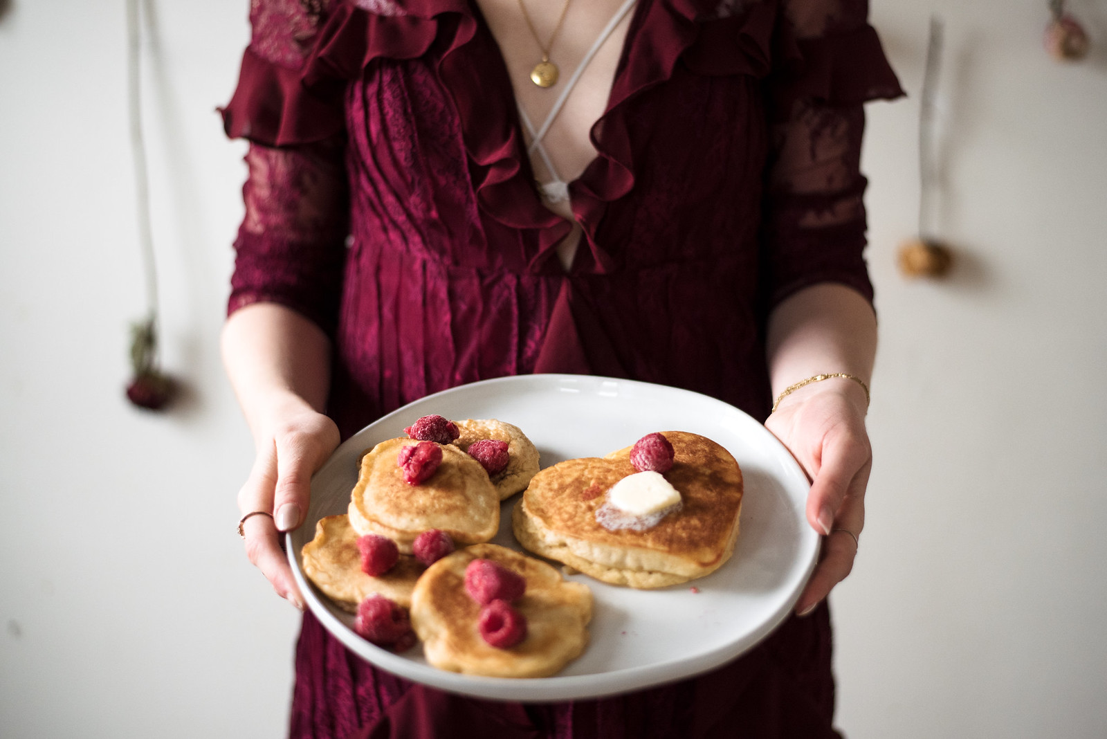 Heart Shaped Pancakes on juliettelaura.blogspot.com