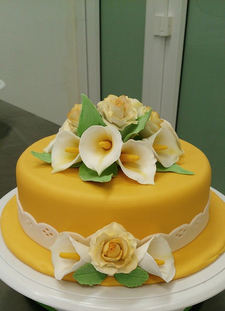 Yellow Floral Cake by Rhona Bagaman