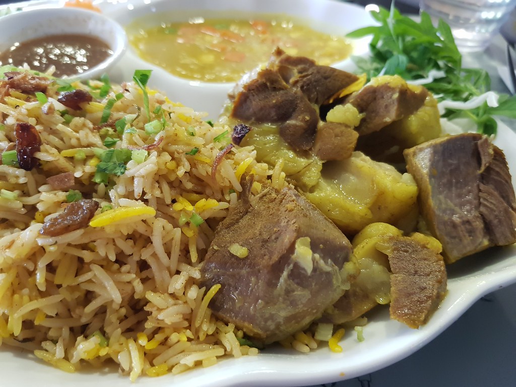 黃薑飯配羊肉 Nasi Briyani Lamb $25 @ Tanah Aina Cafe Glenmarie Shah Alam