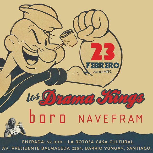 Los Drama Kings + Navefram + b o r o en La Rotosa 23 febrero